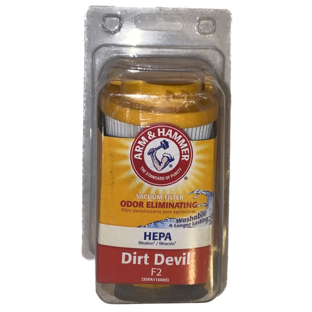 Arm & Hammer Dirt Devil F2 Odor Eliminating HEPA Vacuum Filter for Hand Vacuums